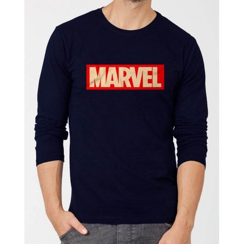 Marvel Navy Blue Full Sleeves T-Shirt