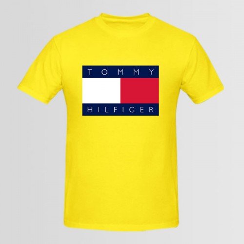 Tommy Top Quality Summer Collection T-Shirt in Yellow