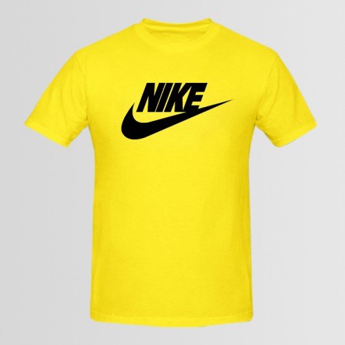 Nk Yellow Graphic T-Shirt For Men