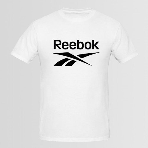 RBK Half Sleeves Printed T-Shirt in White