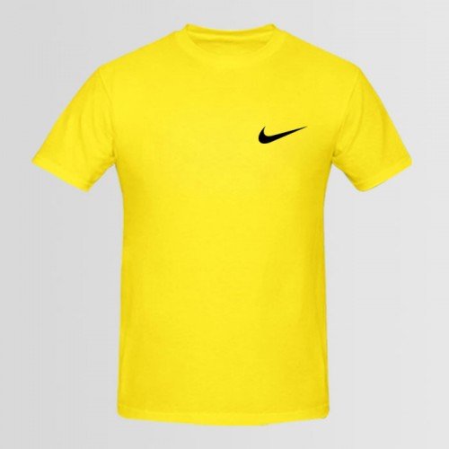 Nike Yellow Printed Tees For Boys