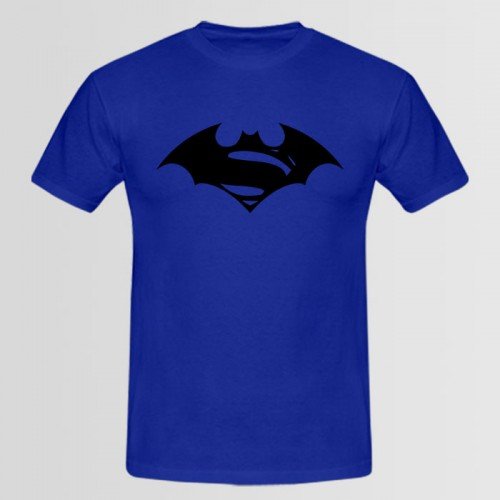 Superman Half Sleeves Printed T-Shirt in Blue