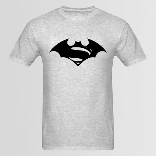 Superman Half Sleeves Printed T-Shirt in Grey