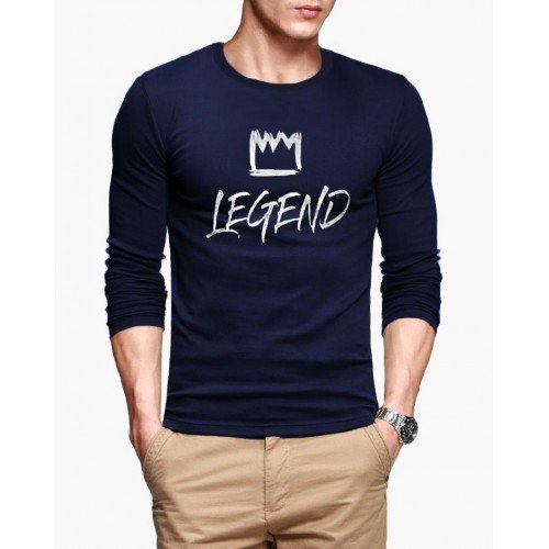 Legend Navy Blue Full Sleeves T-Shirt
