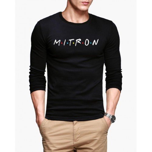 Mitron High Quality Full Sleeves Black T-Shirt