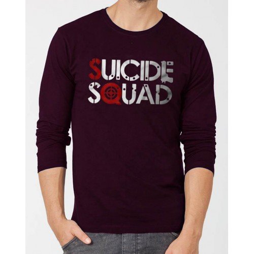 Suicide Squad Purple Full Sleeves T-Shirt
