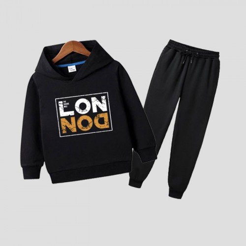 London Black Tracksuit For Kids