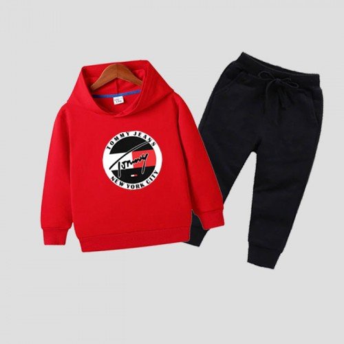 New Tom Red Hoodie Tracksuit For Kids