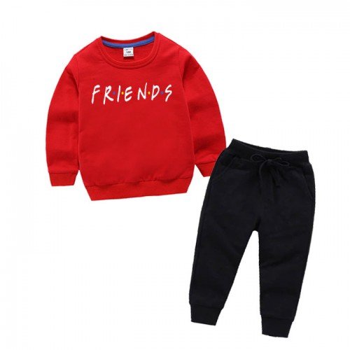 Red Friends Winter Tracksuit For Kids