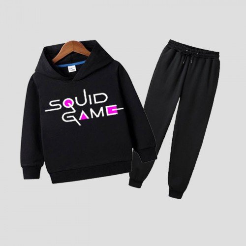 Squid Game Winter Hoodie Tracksuit For Kids