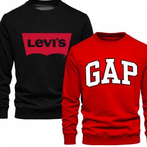 Black Lv & Red Gp Sweatshirt 