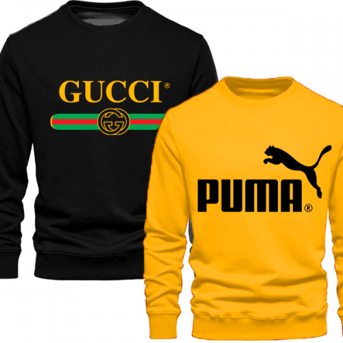 Yellow Pm & Black Gc Winter Sweatshirt