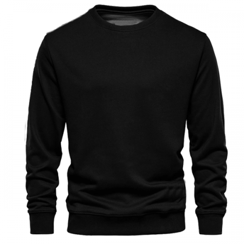 Black Plain Sweatshirt For Women's