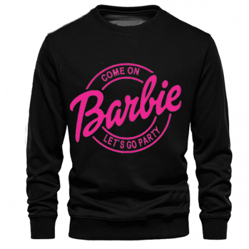 Black Barbie Sweatshirt For Women's