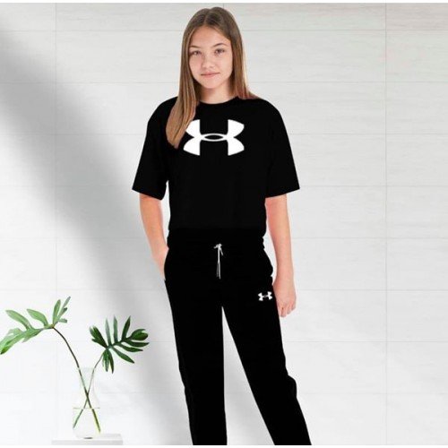 Under Armour Black Summer Tracksuit For Women