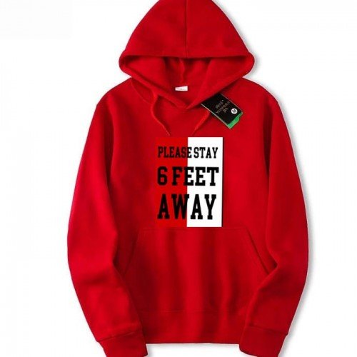 Unisex High-Quality Pullover Red Fleece Hoodie