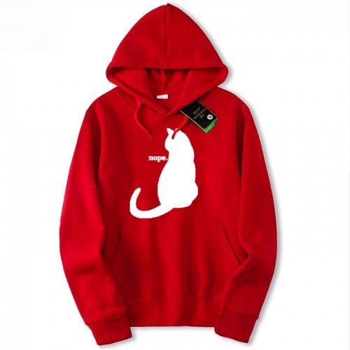 WhiteCat Red Pullover Cool Hoodies For Girls 