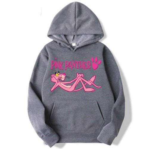 Pink Panther Charcoal Grey Best Quality Hoodie