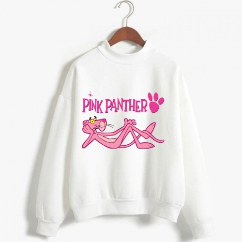 Pink Panther White Fleece Sweatshirt