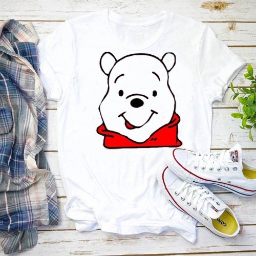 Honey White Half Sleeves Printed T-Shirt For Ladies