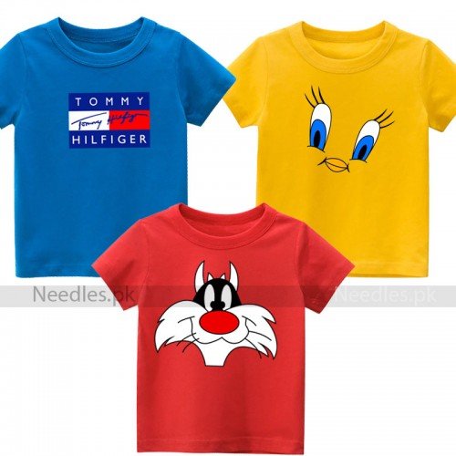 Bundle of 3 Summer Collection Tees For Kids