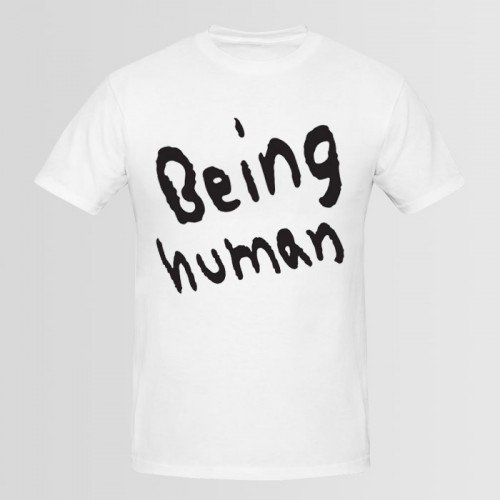 Being Human Round Neck Tees in White