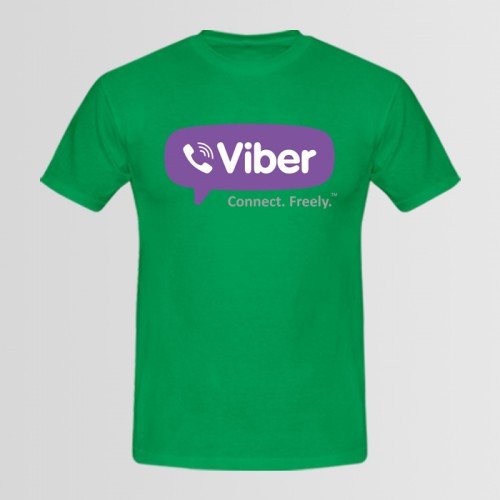 Viber Green Best Quality Printed Tee For Men