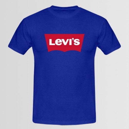 Levi Blue Printed T-Shirt For Men