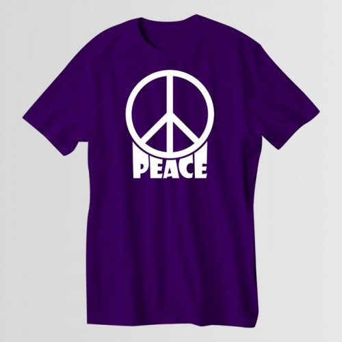 Peace Half Sleeve T-Shirt For Men