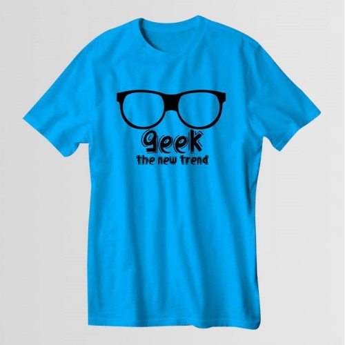 Geek High Quality T-Shirt in Turqoise