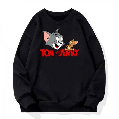 Tom & Jerry Black Fleece Sweatshirt