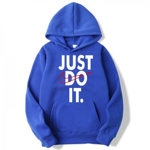 Just do it Blue Pullover Hoodie For Boys