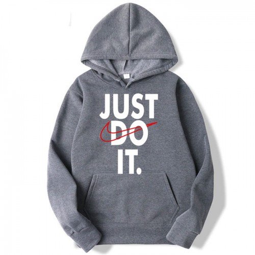 Just do it Charcoal Grey Hoodie