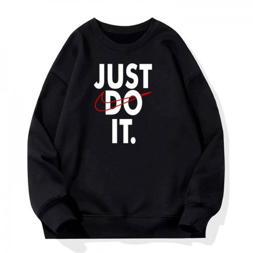 Just do it Pink Fleece Hoodie For Men