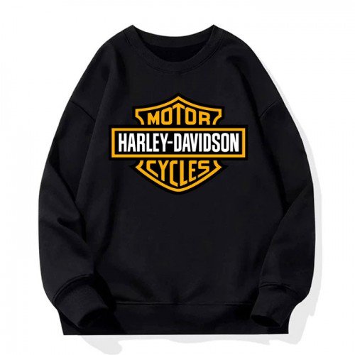 Harley Davidson Black Printed Sweatshirt