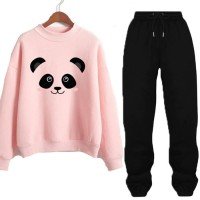 Pink Panda Winter Tracksuit For Girls