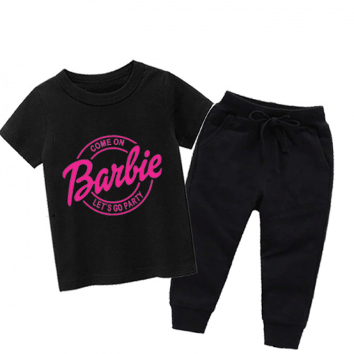 Black Barbie Girls Track Pants