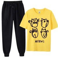 Four Cats Summer Tracksuit For Women's