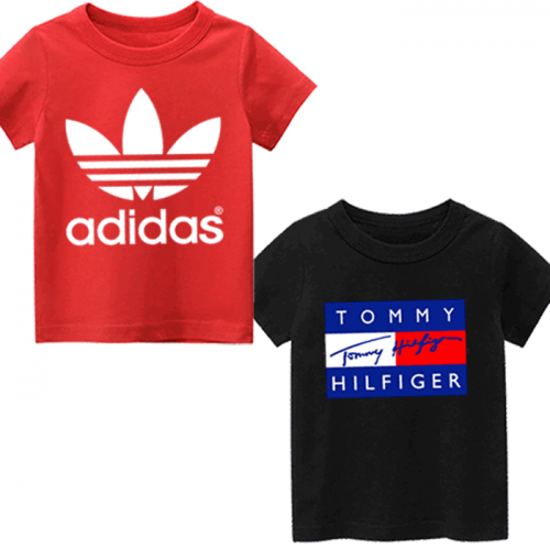 Red Ad & Black Tom Prited T-Shirt For Kids