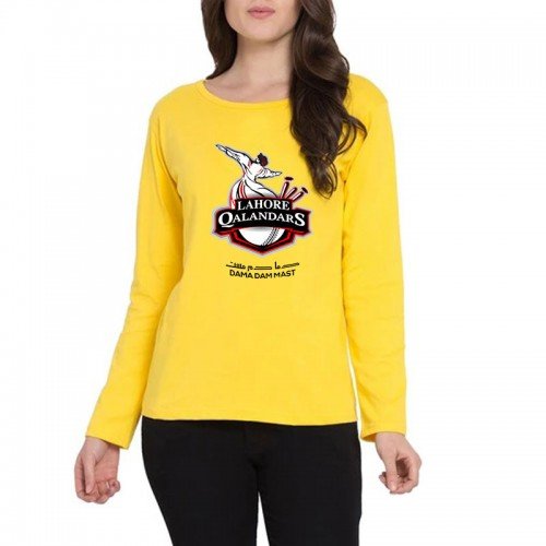 Lahore Qalandar Yellow Full Sleeves T-Shirt