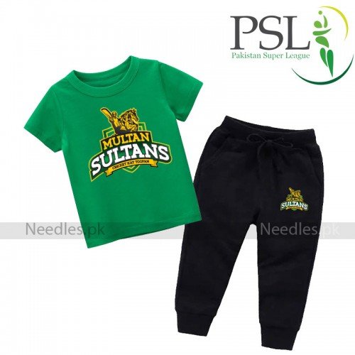 Multan Sultan Green Tracksuit For Kids