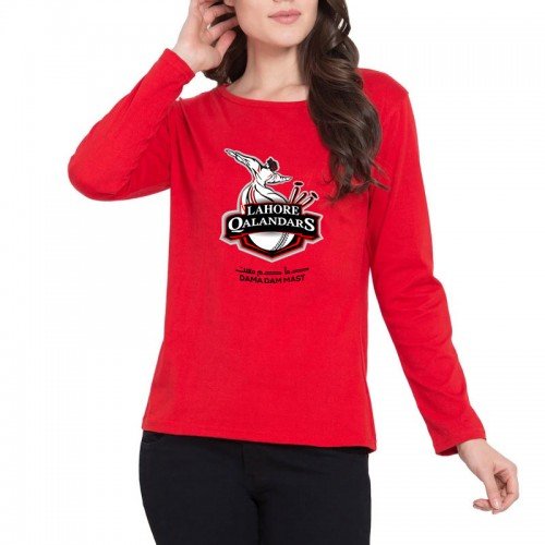 Qalandar Red Full Sleeves T-Shirt