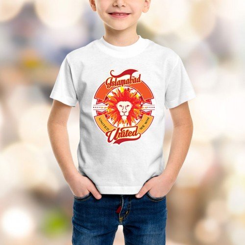 Islamabad United High Quality Printed T-Shirt in White
