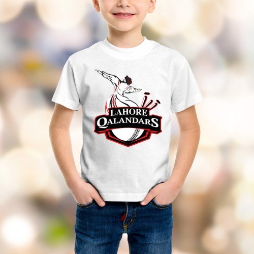 Lahore Qalandar White Graphic T-Shirt For Kids