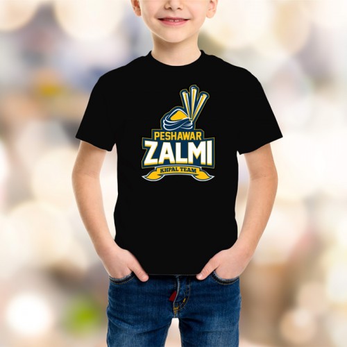 Zalmi Black Tees For Kids