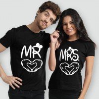 Bundle of 2 Mr n Mrs T-Shirt For Couples
