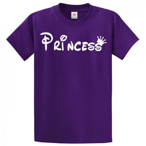 Princess Puple Printed Half Sleeves T-Shirt 