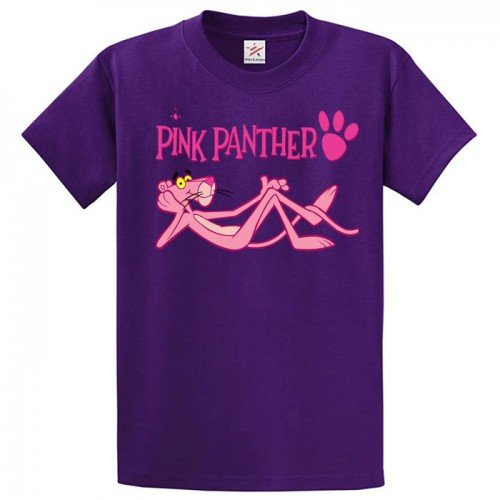 Pink Panther Round Neck Printed T-Shirt
