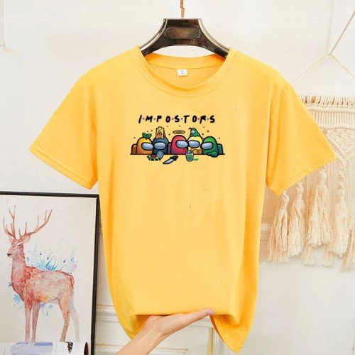 Tors Yellow Graphic T-Shirt For Ladies