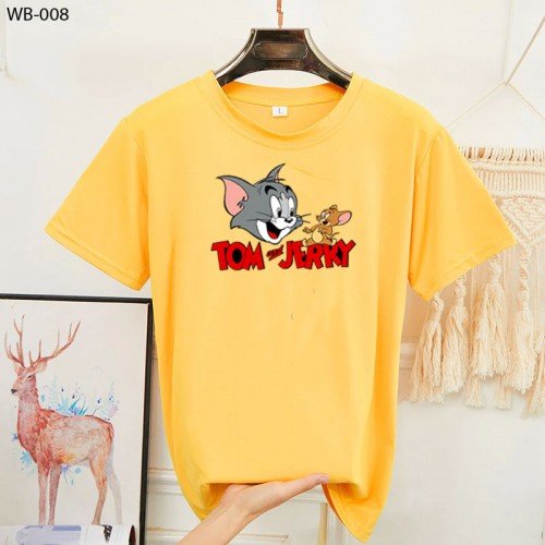 Tom n Jerry Half Sleeves Printed T-Shirt